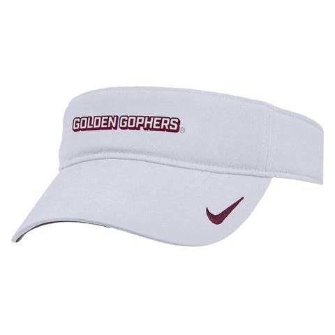 Men's Nike White Minnesota Golden Gophers 2025 On-Field Ace Performance Adjustable Visor