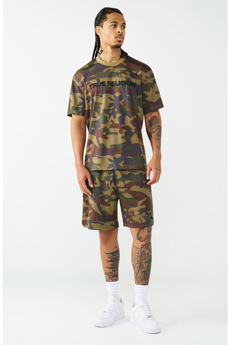 Mesh Basketball Shorts, Alternate, color, CAMO