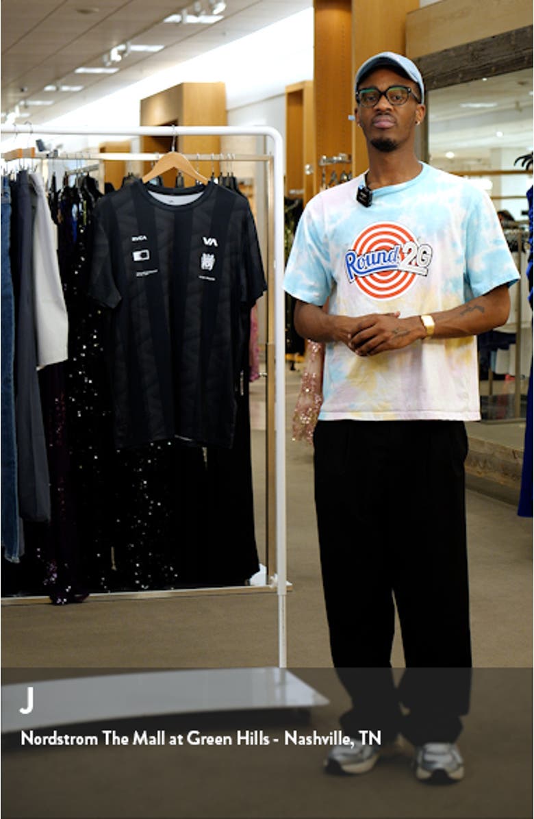 Fielder Vent Stripe Performance Graphic T-Shirt, sales video thumbnail