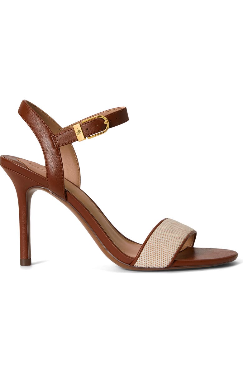 Lauren Ralph Lauren Gwen Ankle Strap Sandal, Alternate, color, Natural