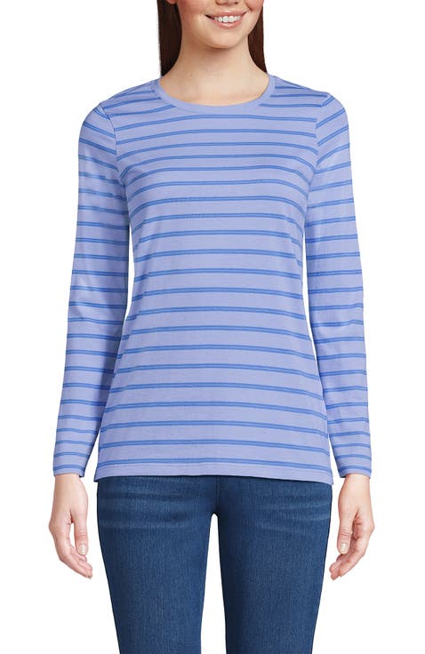 Supima Cotton Long Sleeve Crewneck T-Shirt