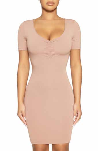 N BY NAKED WARDROBE Ruched Bust Short Sleeve Minidress
