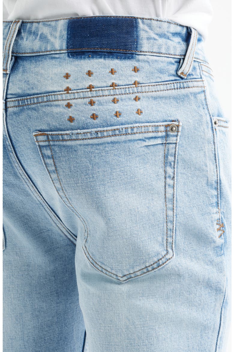 Van Winkle Krystal Ripped Skinny Jeans, Alternate, color, DENIM