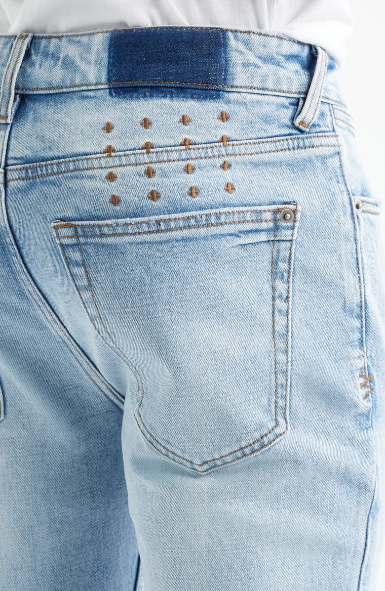 Ksubi Van Winkle Krystal Ripped Skinny Jeans, Alternate, color, Denim