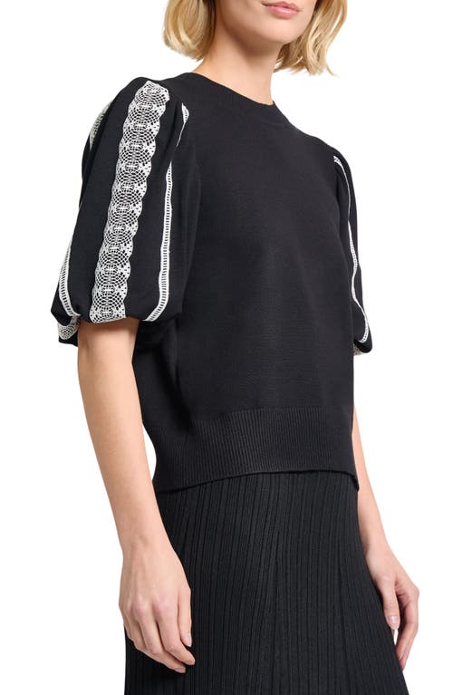 Misook Lace Appliqué Sweater