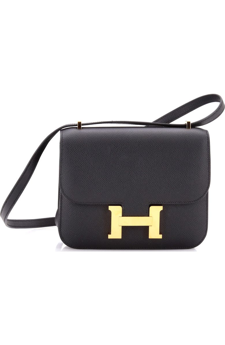 Pre-Owned Hermes Constance NM Bag Epsom 18, Main, color, Noir