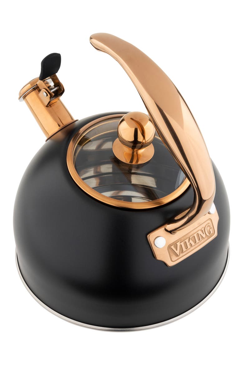Viking 2.6-Quart Tea Kettle, Alternate, color, BLACK