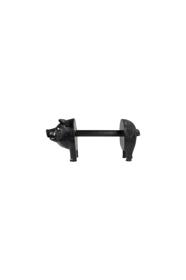 Pig Paper Towel Holder, Main, color, Black