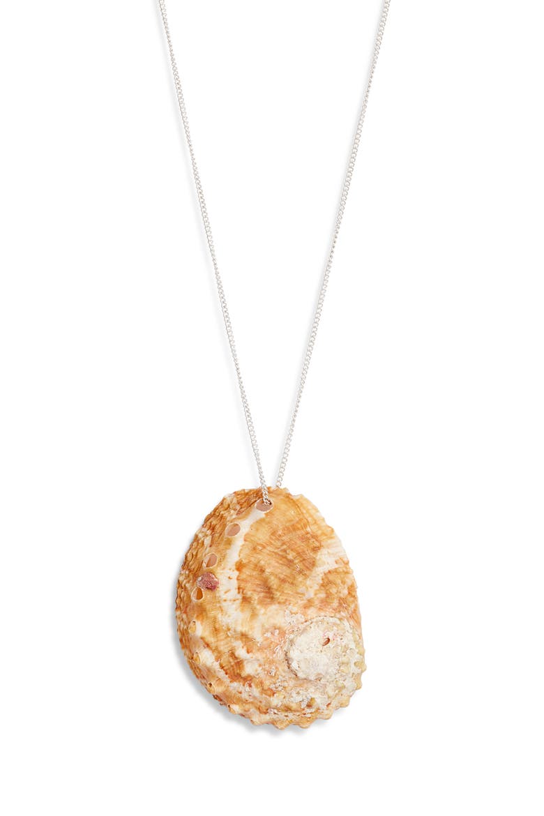 Salty Siren Abalone Necklace, Alternate, color, SILVER