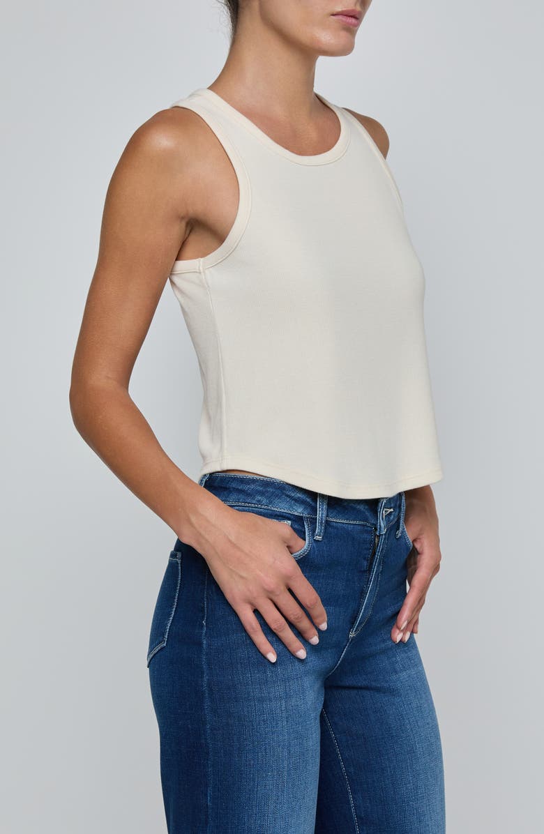 L'AGENCE Cael Stretch Modal Tank, Alternate, color, Ecru