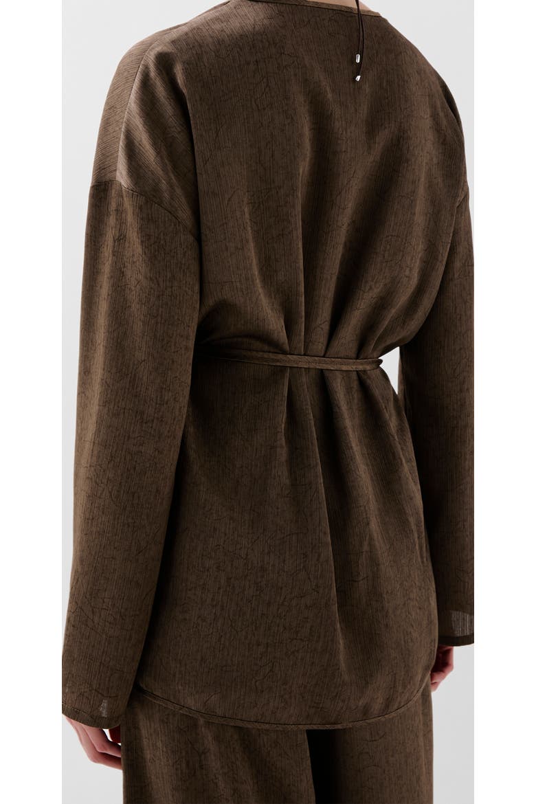 Crinkle Kaftan, Alternate, color, Khaki