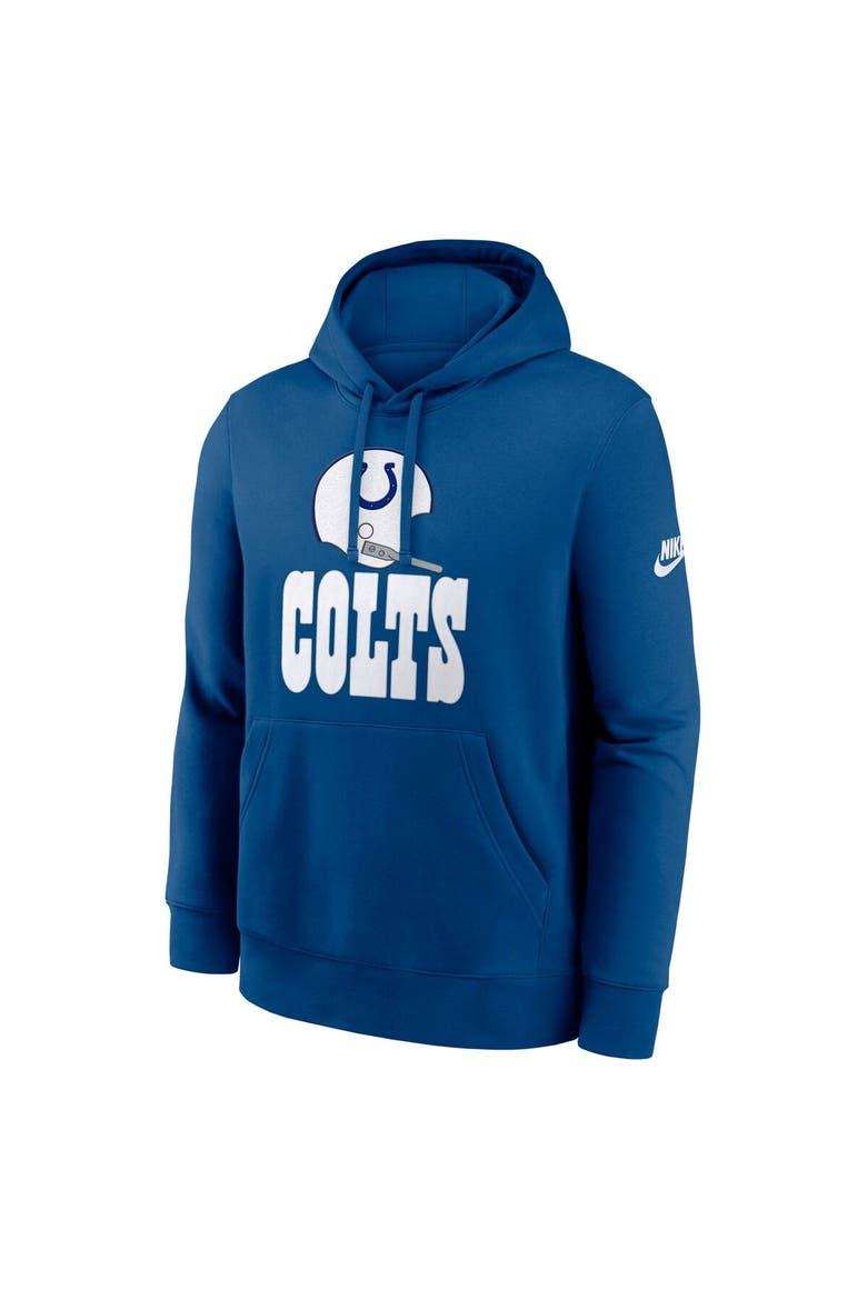 Men's Nike Royal Indianapolis Colts Best Season Rewind Club Pullover Hoodie, Alternate, color, Royal