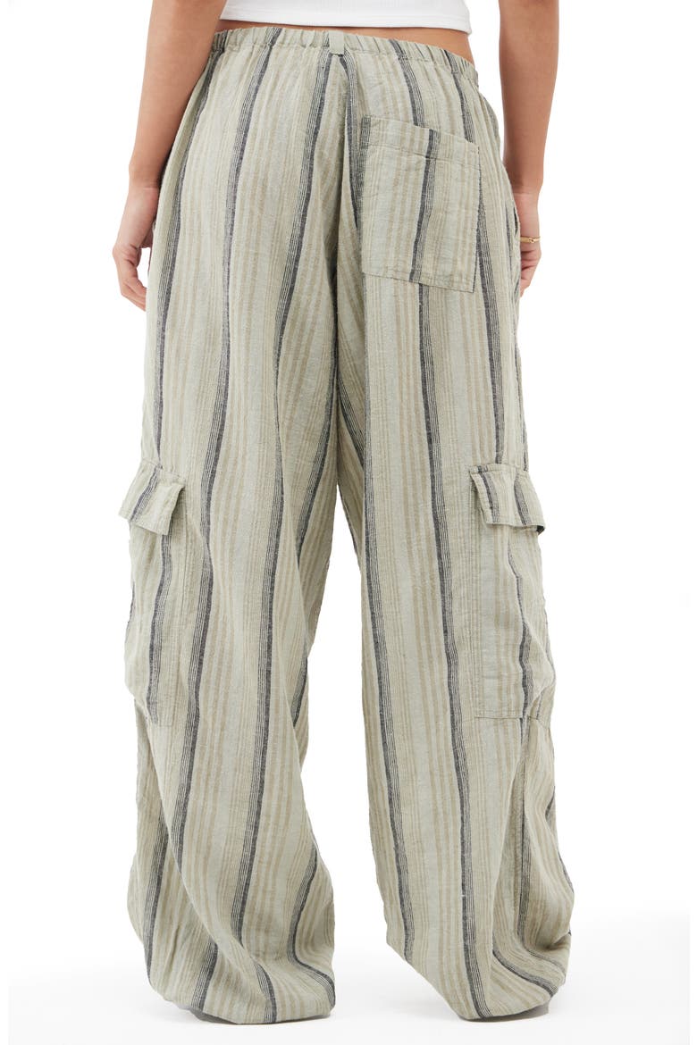 Stripe Cargo Pants, Alternate, color, GREEN STRIPE