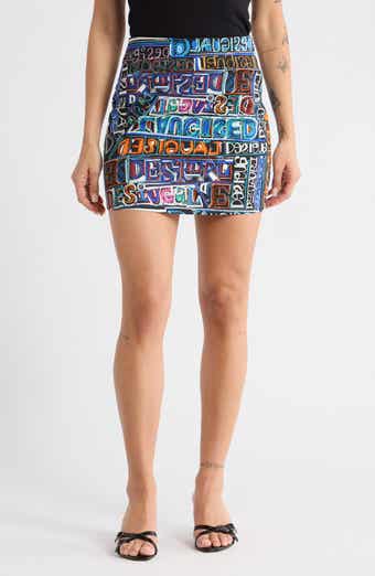 Desigual Logo Print Miniskirt