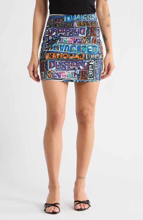 Desigual Logo Print Miniskirt