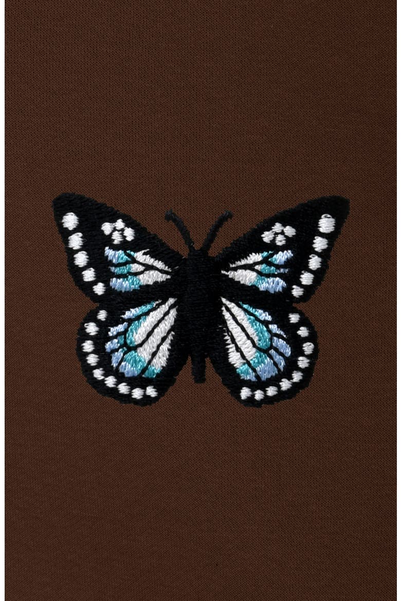 Womens Butterfly Midweight All Day Hoodie, Alternate, color, Chestnut