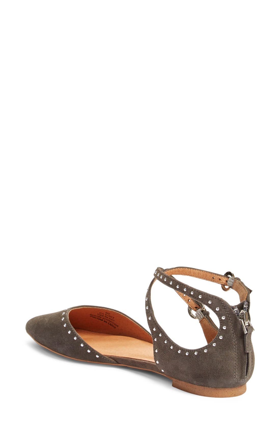 Halogen<sup>®</sup> 'Bristal' Ankle Strap Pointy Toe Flat, Alternate, color, 