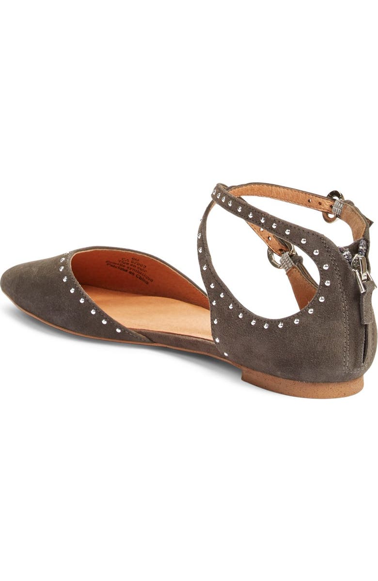 Halogen<sup>®</sup> 'Bristal' Ankle Strap Pointy Toe Flat, Alternate, color,