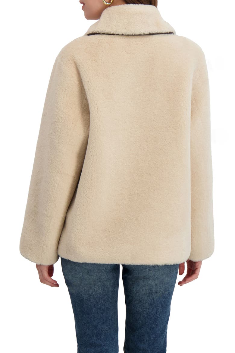 Kai Reversible Faux Shearling Jacket, Alternate, color, LIGHT BEIGE