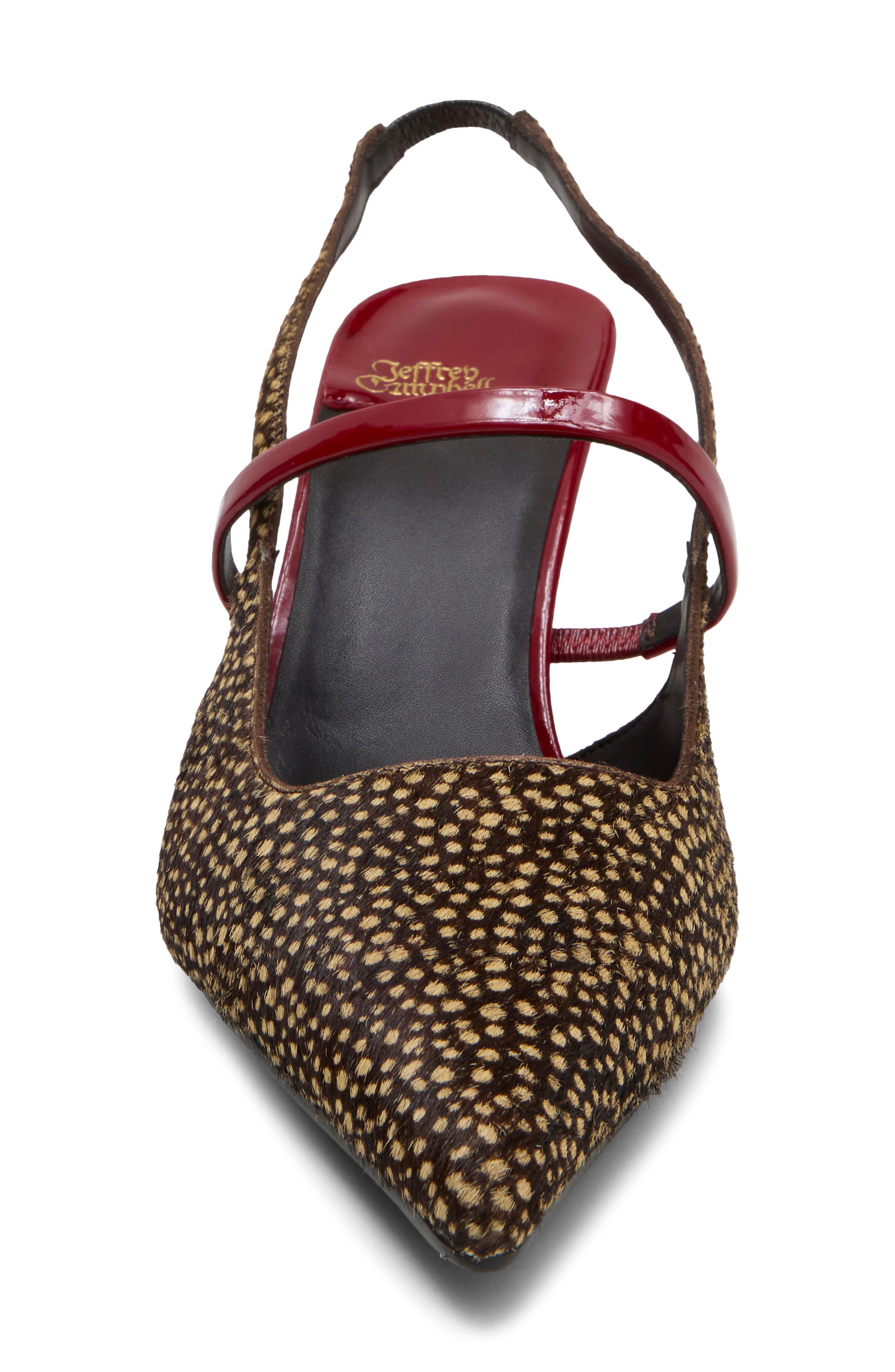 Tanya Genuine Calf Hair Pump, Alternate, color, BROWN DOT RED COMBO