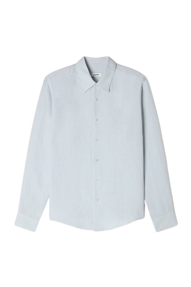 Linen shirt, Alternate, color, Sky blue