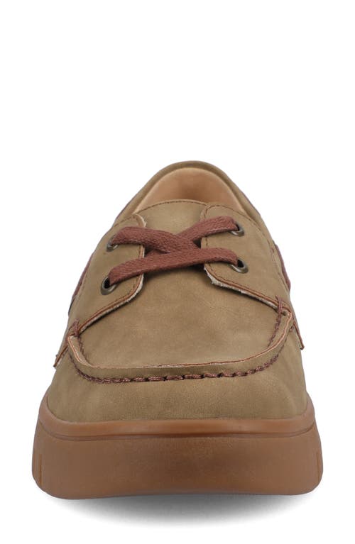 Journee Collection Marion Boat Shoe In Brown