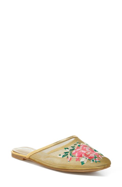 Shara Embroidered Mesh Mule (Women)