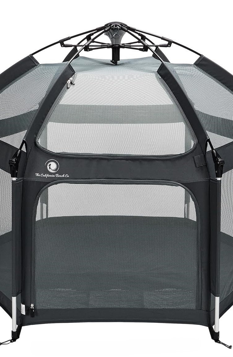 The California Beach Company Pop N Go Playpen, Alternate, color, Midnight Black