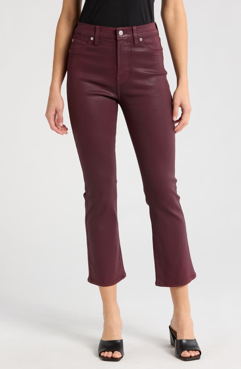 7 For All Mankind THE HW SLIM KICK, Main, color, Coated Ruby