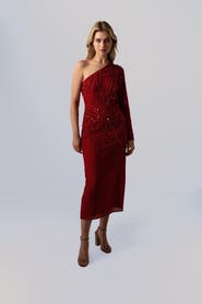 RAISHMA Elara Red Dress