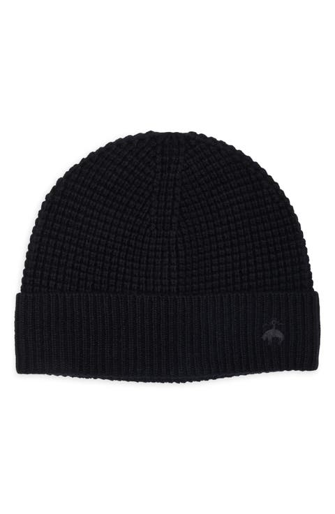 Waffle Knit Cuffed Beanie