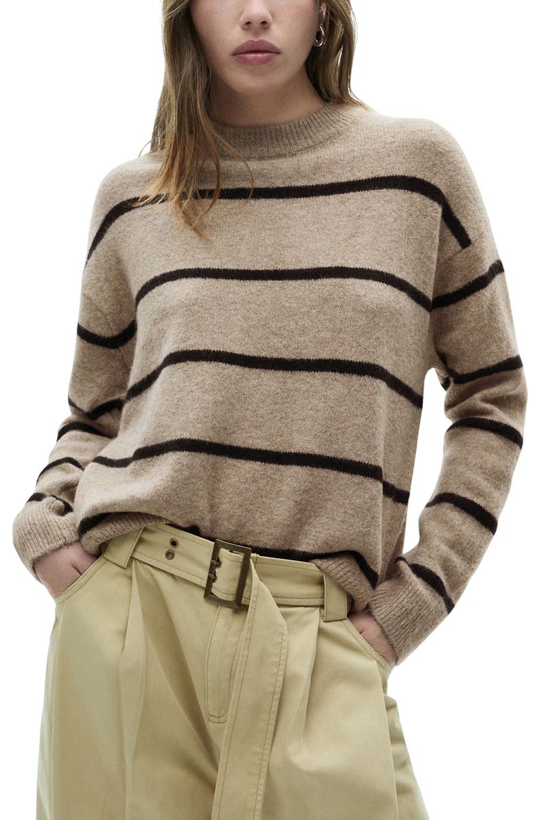 MANGO Marina Striped Sweater, Main, color, 