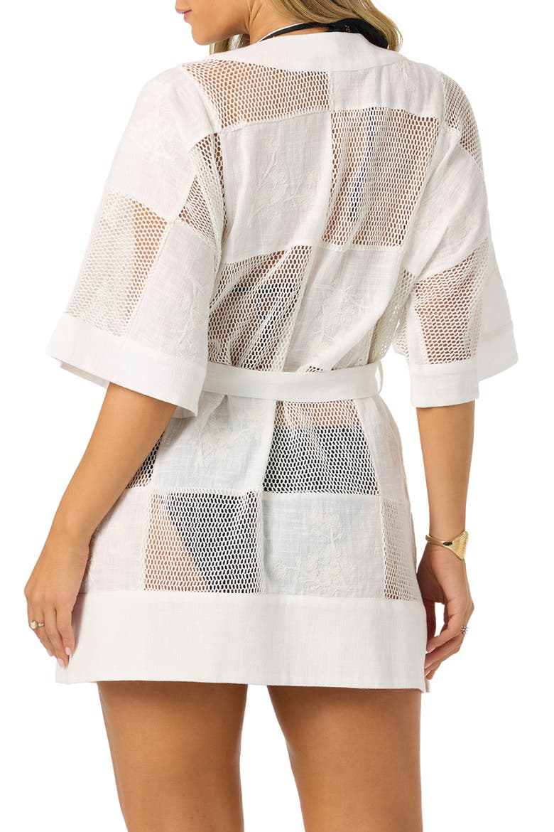 Risa Cover-Up Beach Robe, Alternate, color, WHITE