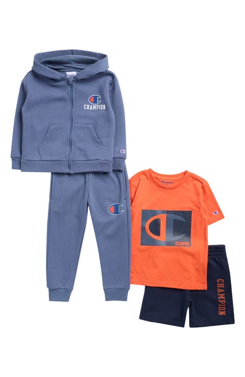 Kids' 4-Piece Hoodie, T-Shirt, Joggers & Shorts Set