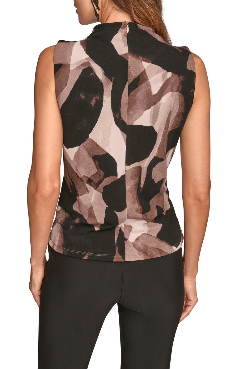 Donna Karan New York Print Mock Neck Sleeveless Top, Alternate, color, Nolita Multi