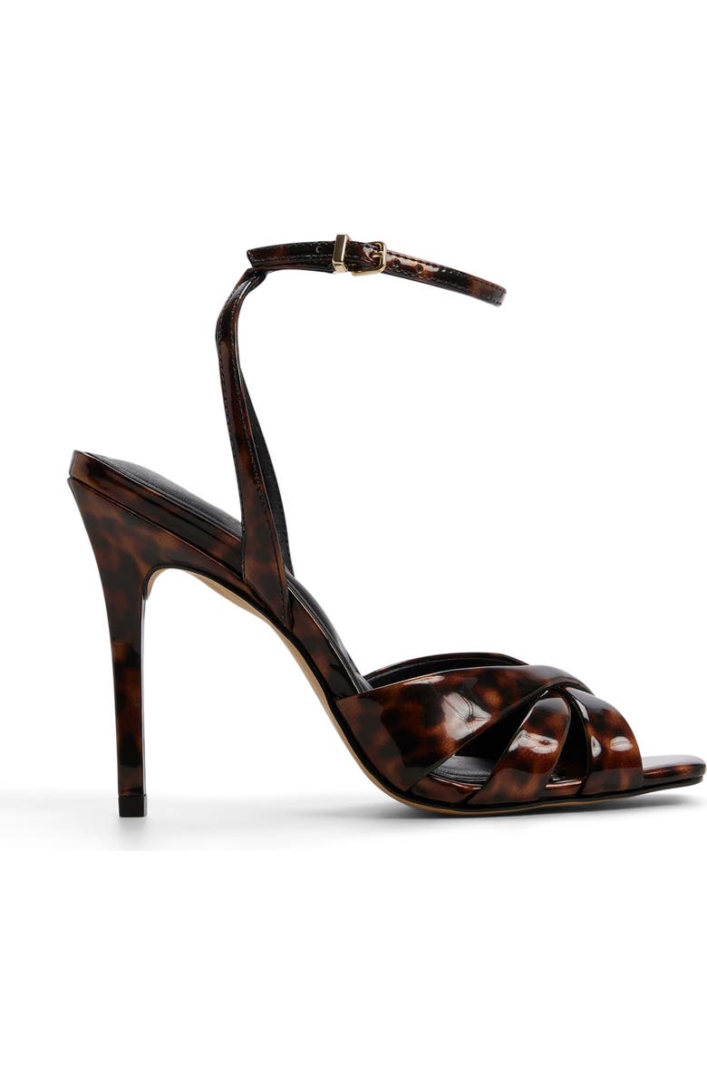 ALDO Meteora Ankle Strap Sandal, Alternate, color, Brown