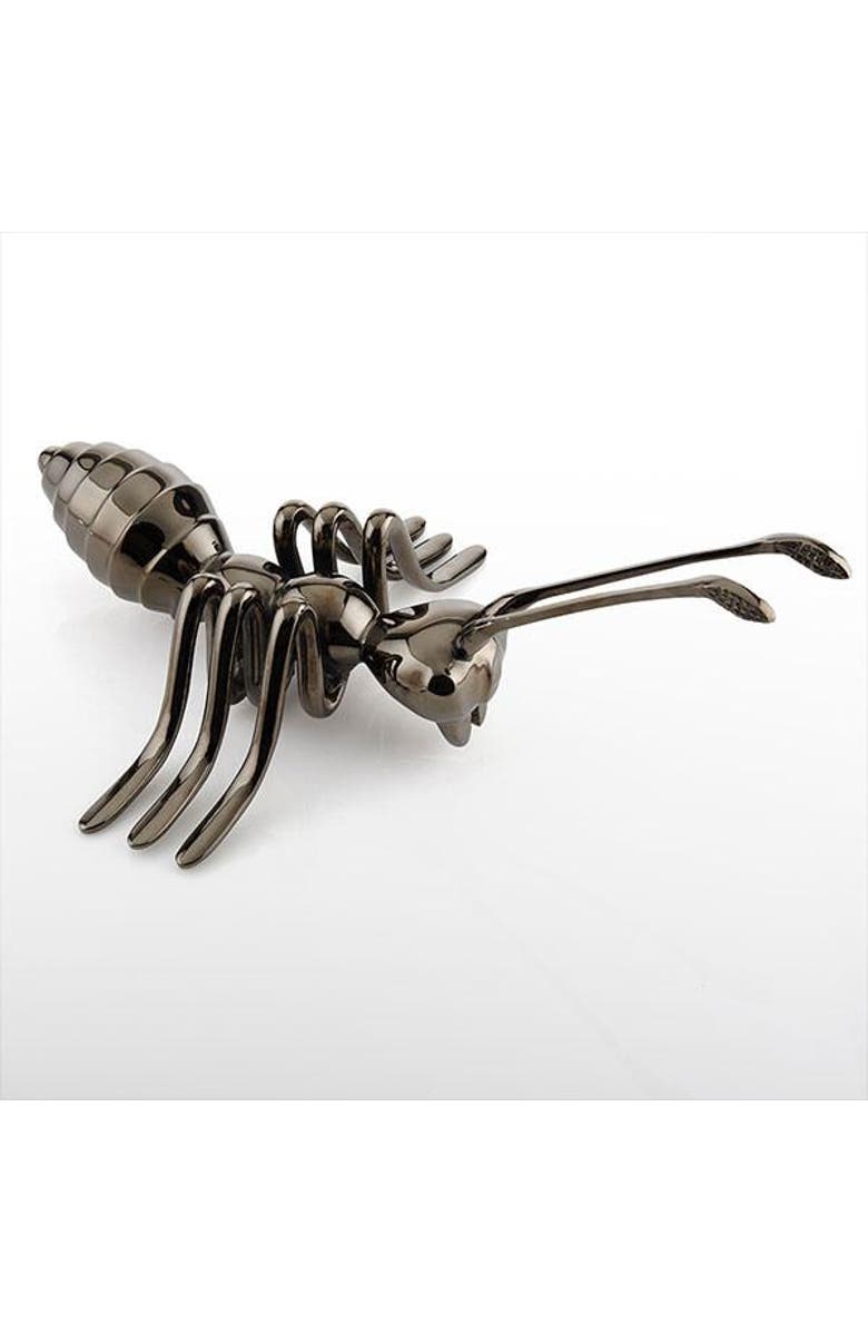 Lunares Ant Sculpture Gold, Main, color, Black