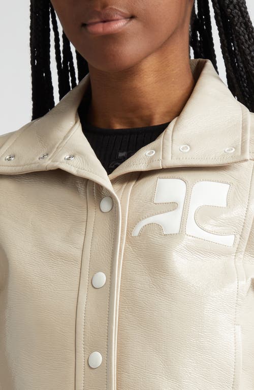 Courrèges Re-edition Vinyl Jacket In White