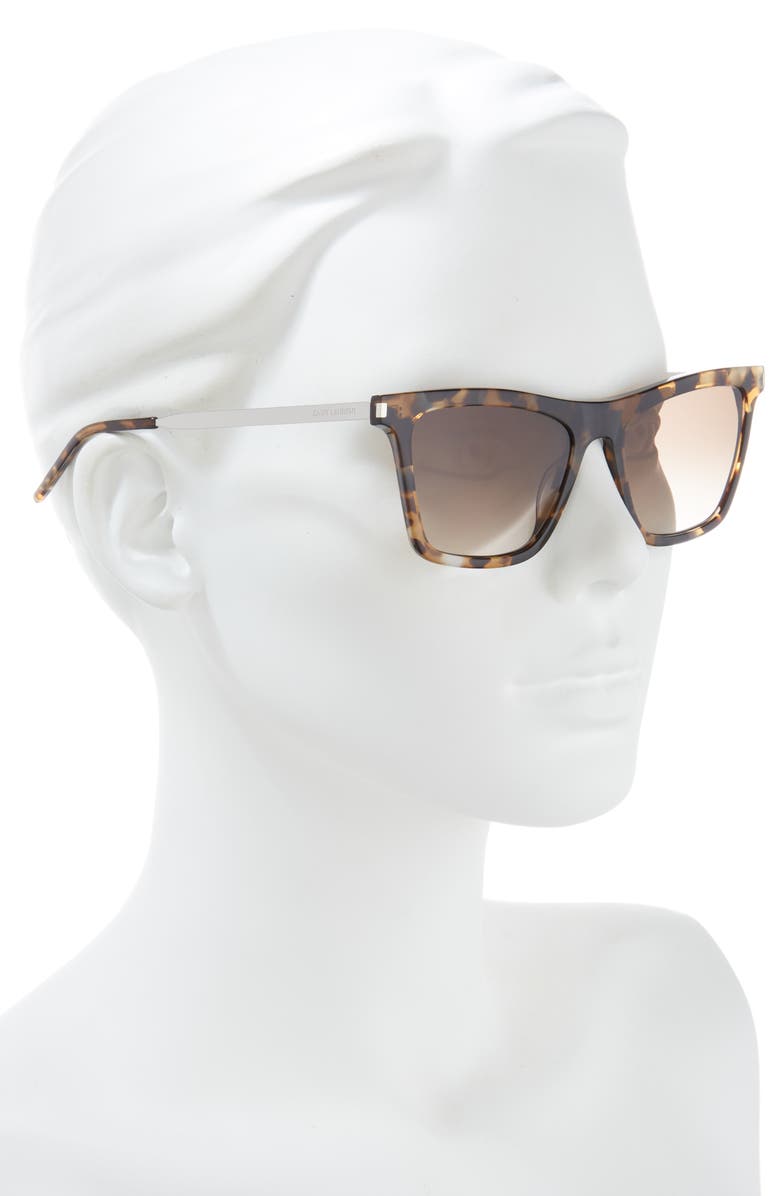 Saint Laurent 55mm Square Sunglasses, Alternate, color, 
