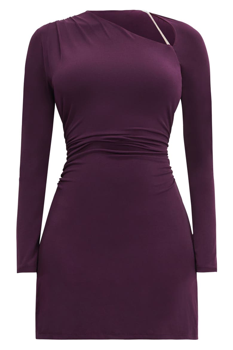 The Abby Long Sleeve Shift Minidress, Alternate, color, PINOT