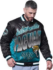 STARTER Men's Starter Black Jacksonville Jaguars Pass Rush Varsity Full-Snap Jacket
