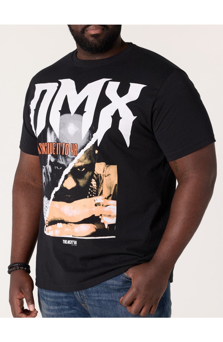 True Nation by DXL Big & Tall DMX Graphic Tee, Alternate, color, Black