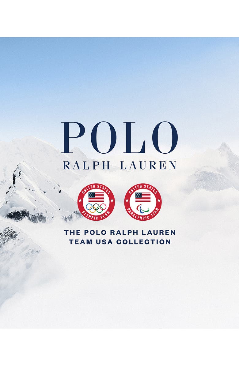 Polo Ralph Lauren Team USA Performance Mesh Long Sleeve Polo, Alternate, color, Ceramic White