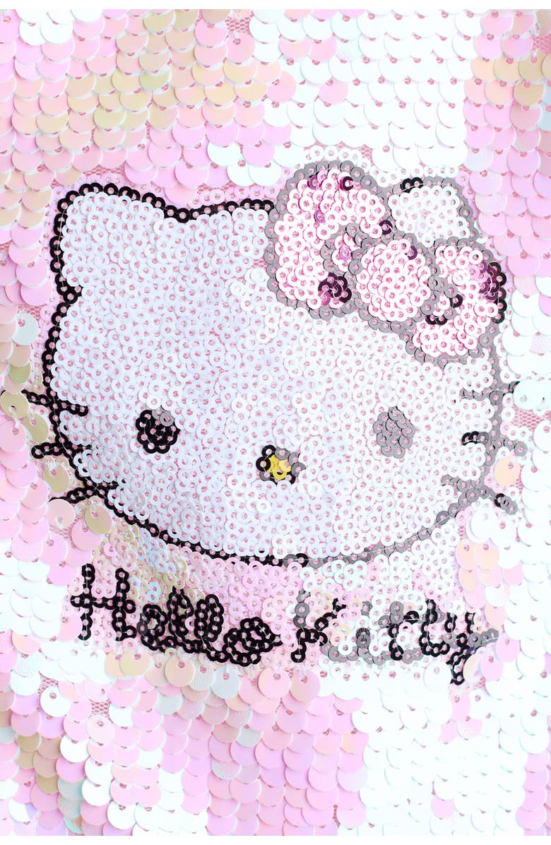 H&M Sequined Bomber Jacket, Alternate, color, Pink/Hello Kitty