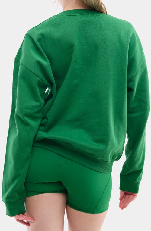 Halfdays Cotton Graphic Sweatshirt In Verdant