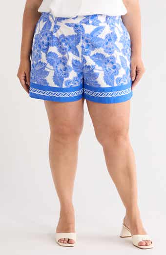 Rency Floral Arvery Pleated Shorts