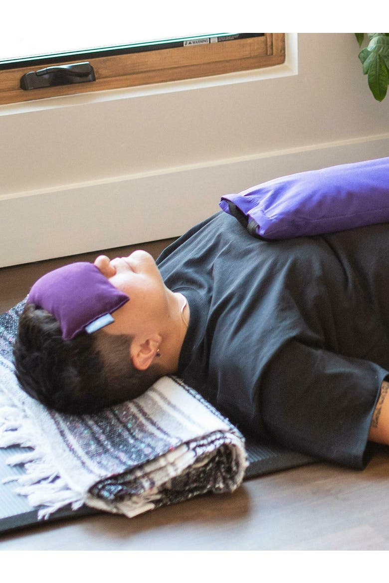 Peachskin Eye Pillow, Alternate, color, Amethyst