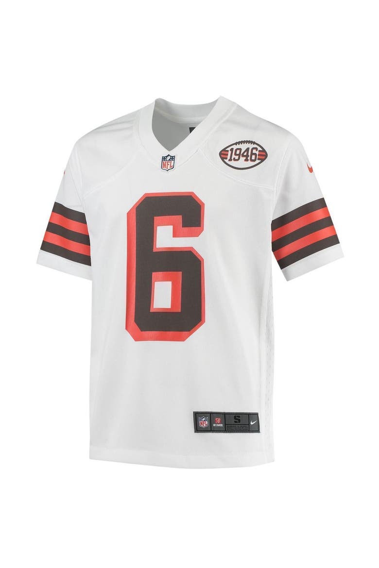 NFL Nick Chubb Game Team Jersey, Alternate, color, WHITE