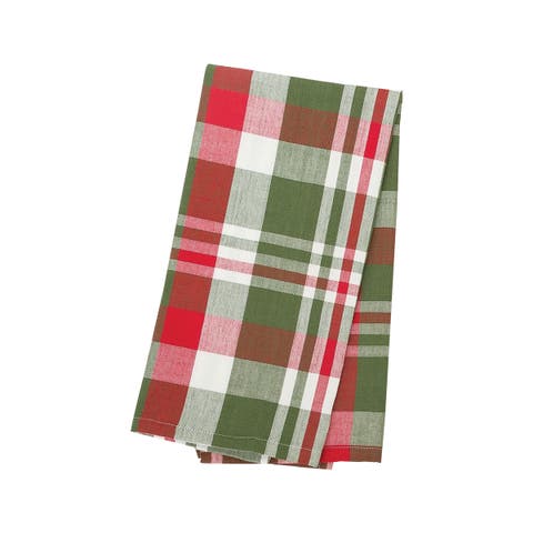 Owen Plaid Woven Plaid Woven Cotton Kitchen Dishtowel