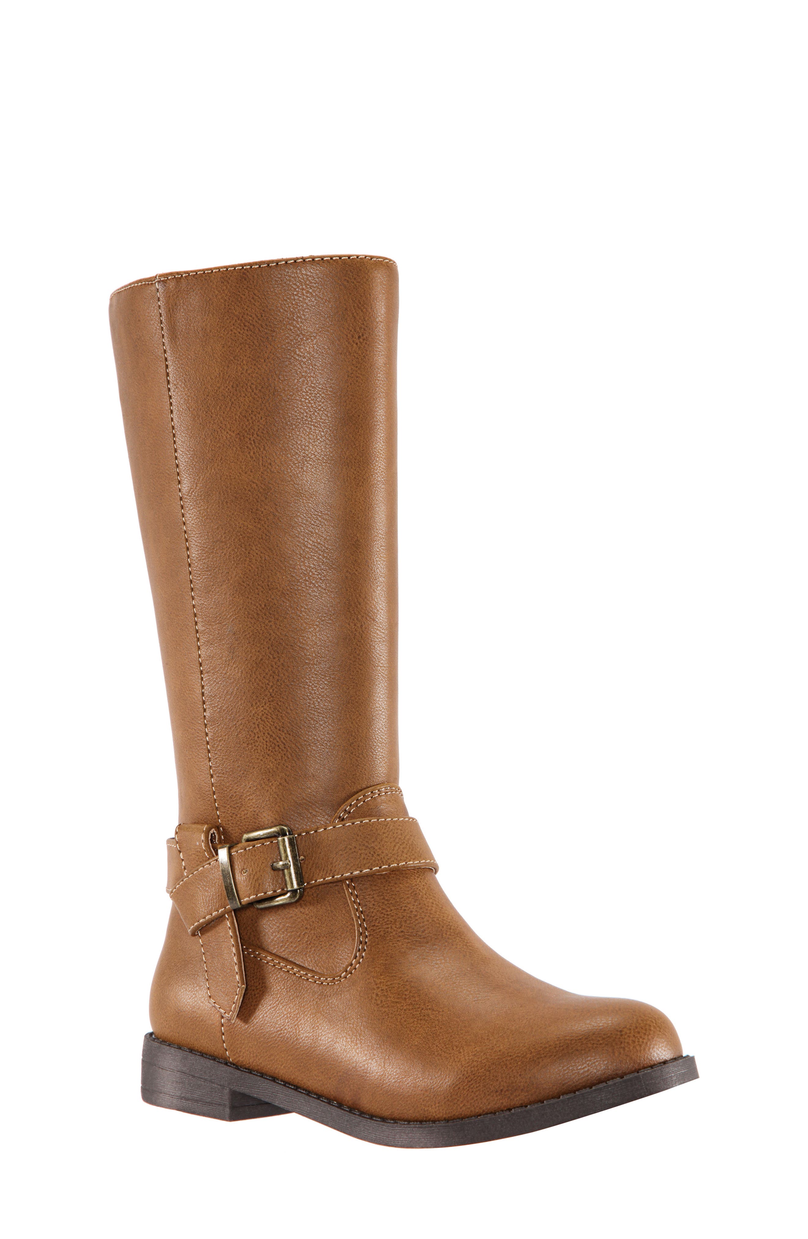 Galaxy Tall Riding Boot, Main, color, SADDLE TUMBLED